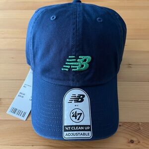 New Balance x 47 Brand Navy Cap with Green Logo